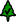 Indicateur vert foncé en forme d'arbre - coche